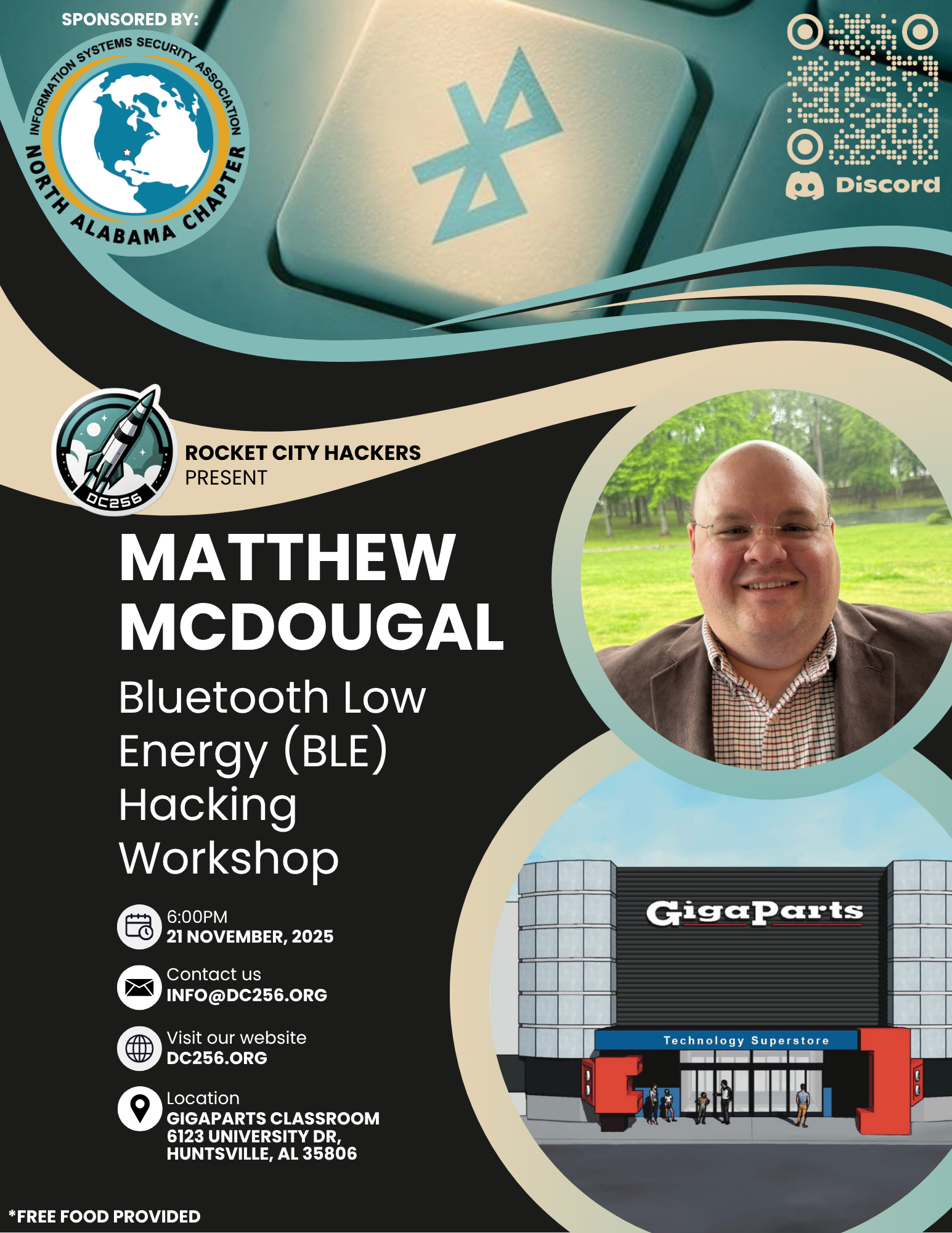 Flyer for November 2025 BLE Hacking Workshop