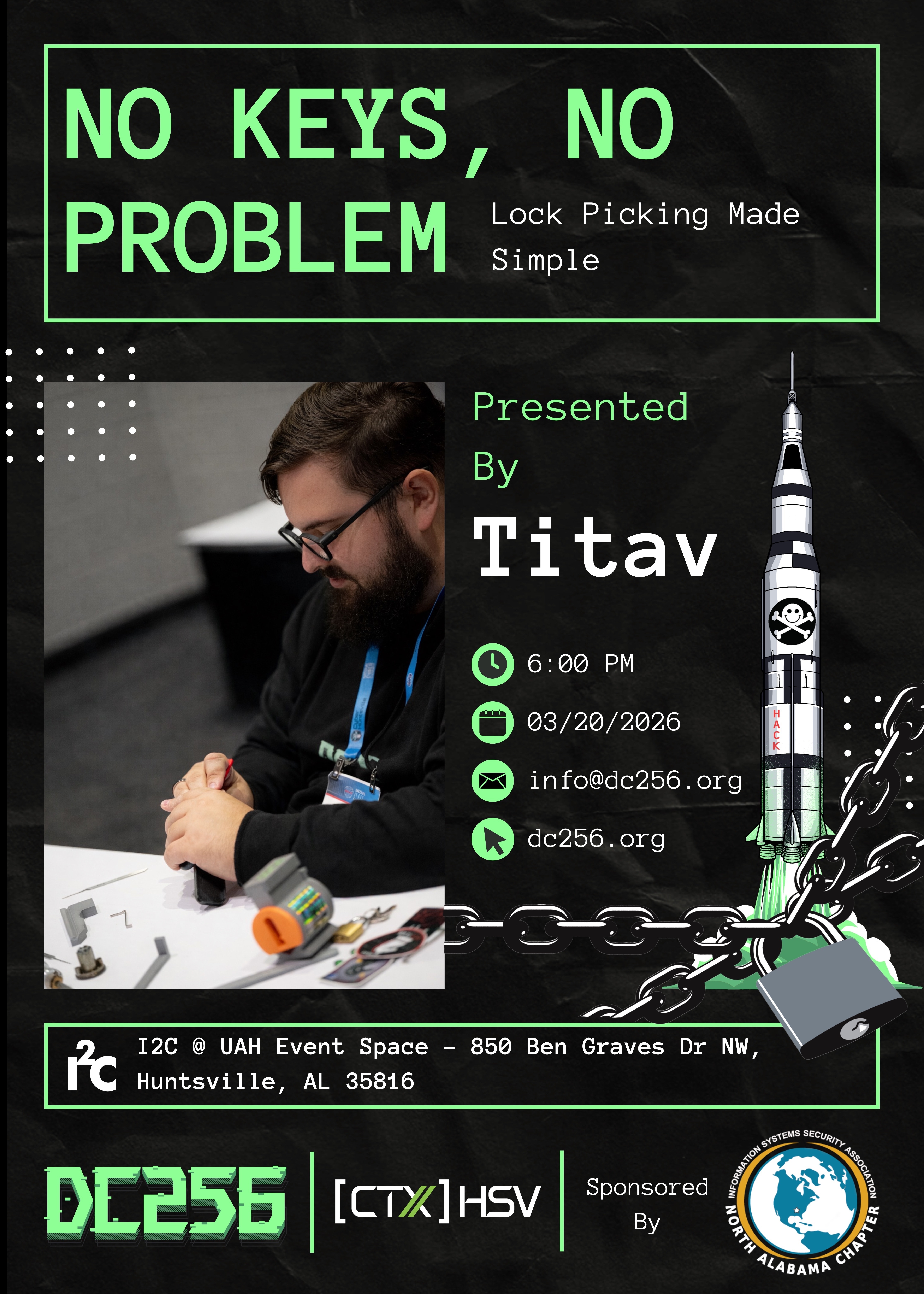 Flyer: Titav — Lock  Picking Workshop
