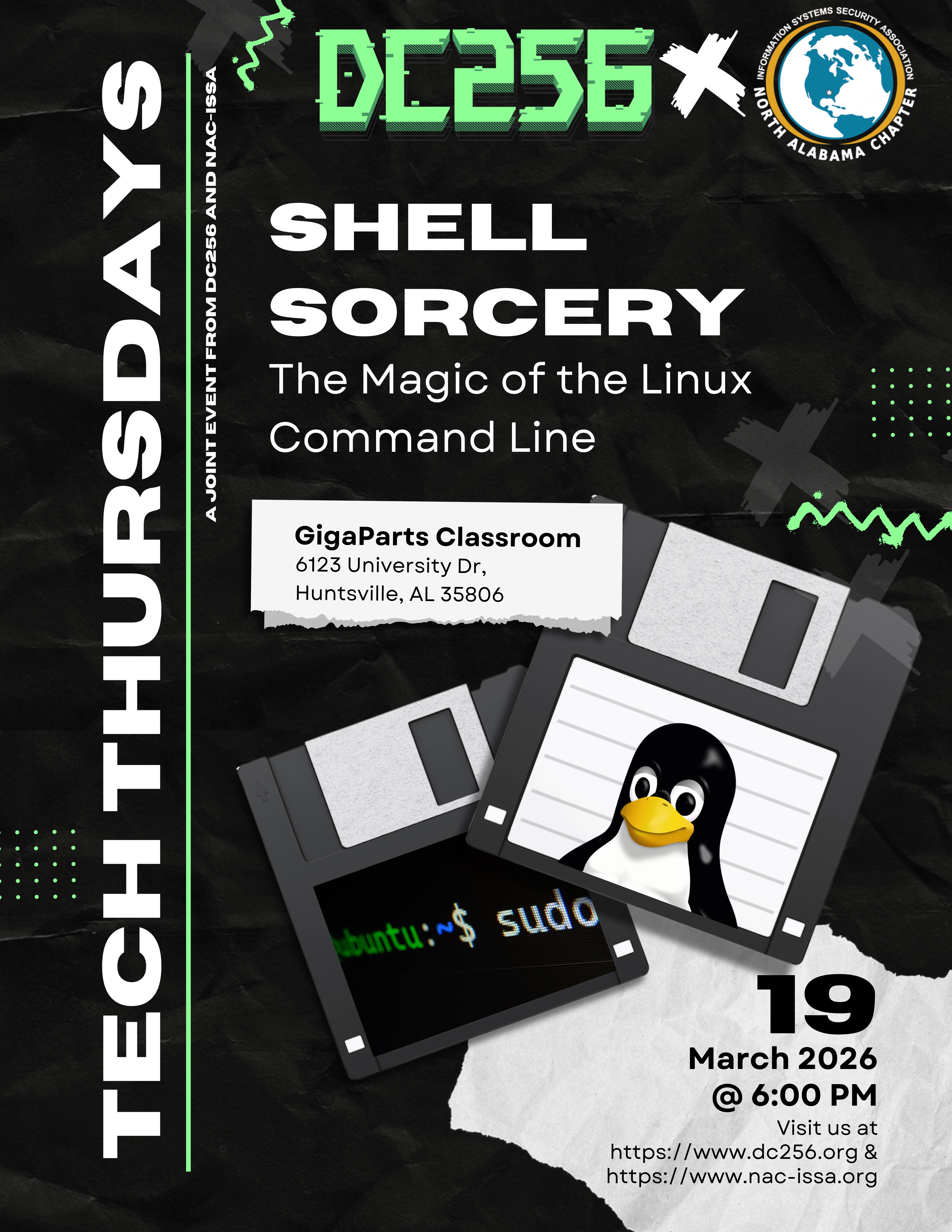 Flyer: Tech Thursdays - Shell Sorcery